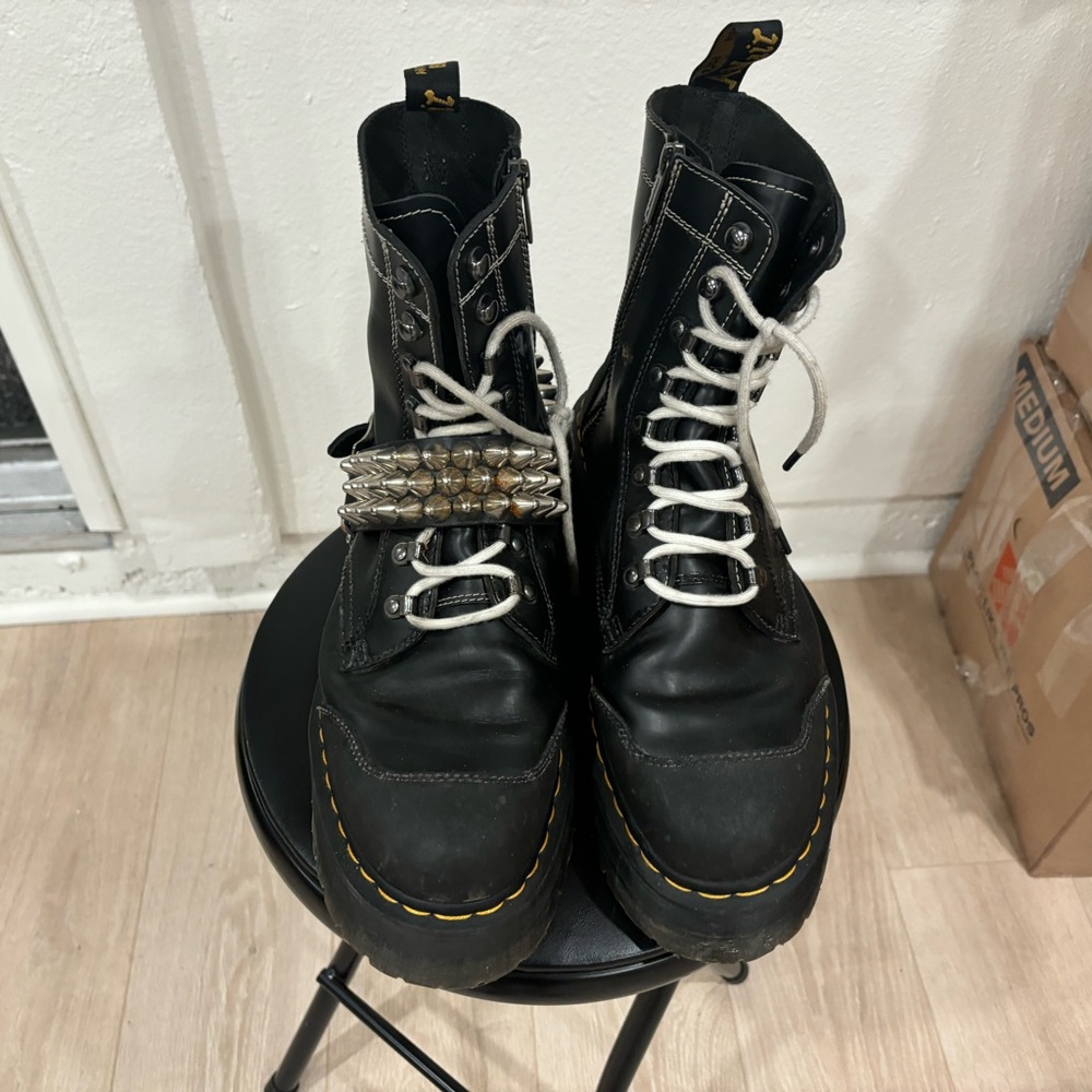 Dr. Martens  Moreno black and white boots
Two small spots on shoes